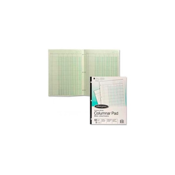 Acco/Wilson Jones Wilson Jones¬Æ Columnar Pad, 11" x 81/2", 5 Columns